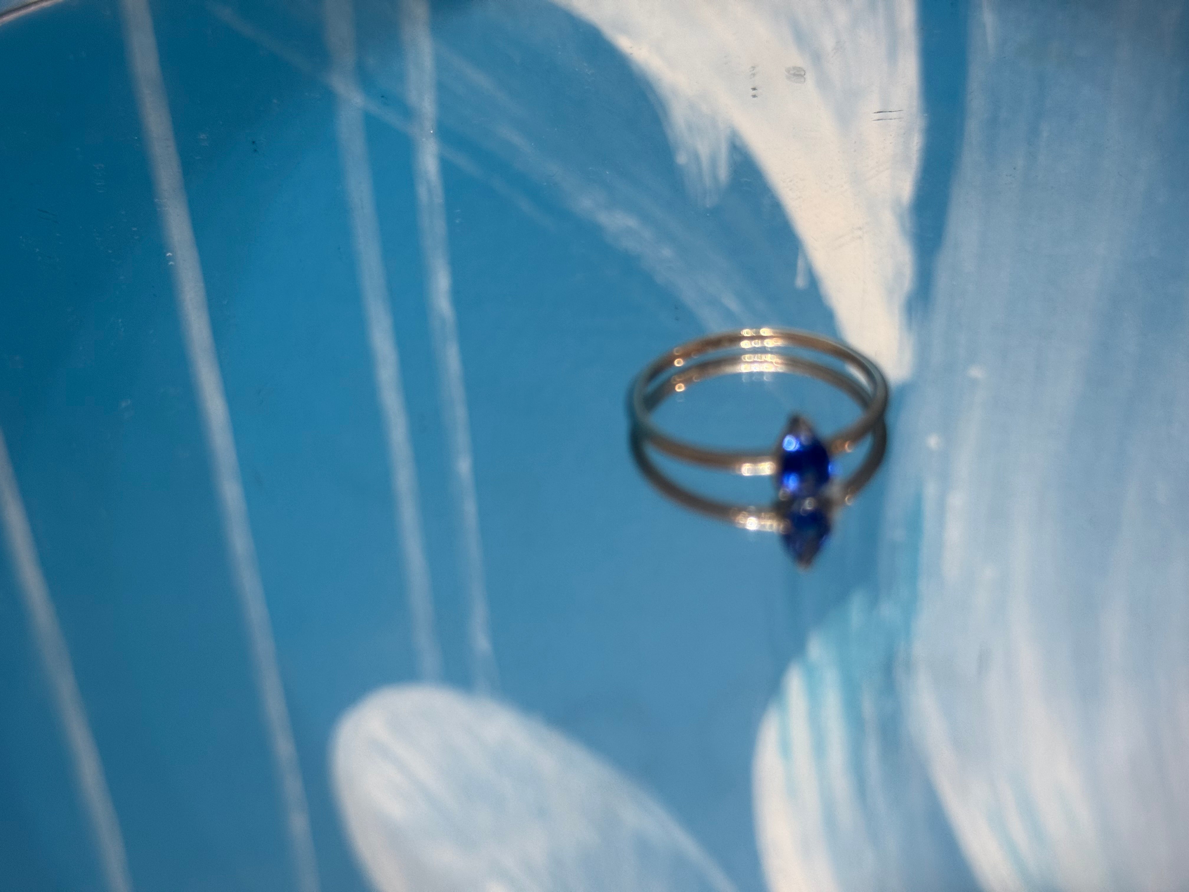 Celestial Sapphire Ring, size 9 — Stone of Wisdom, Truth & Divine Grace Crystal Wellness