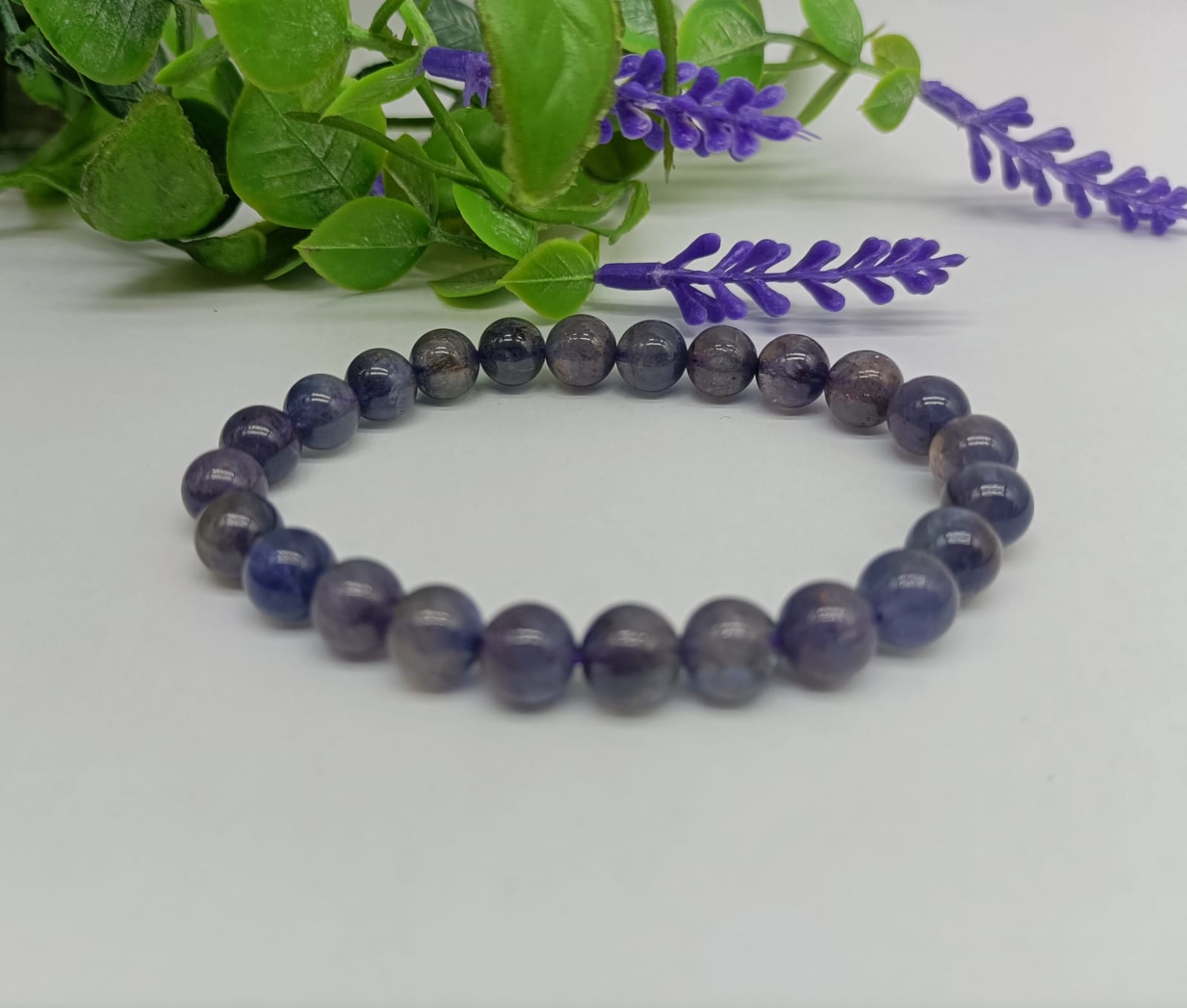Iolite Beads Bracelet Crystal Wellness