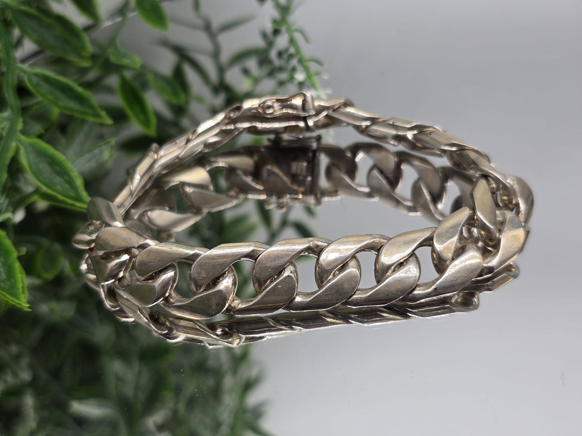 925 Sterling Silver Chain Bracelet Crystal Wellness