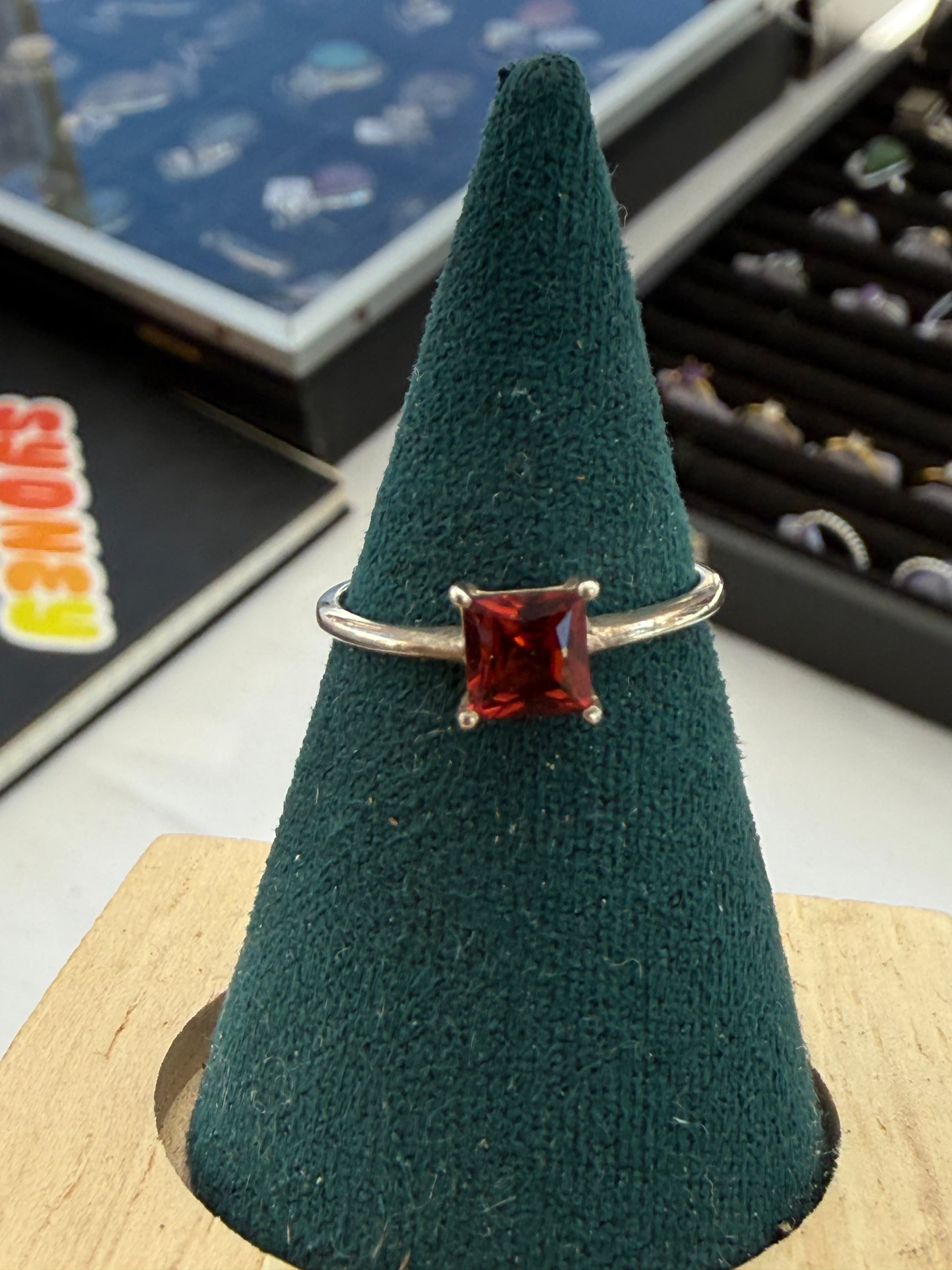 ❤️ Garnet Ring — Passion, Strength & Grounded Energy, size 6 Crystal Wellness