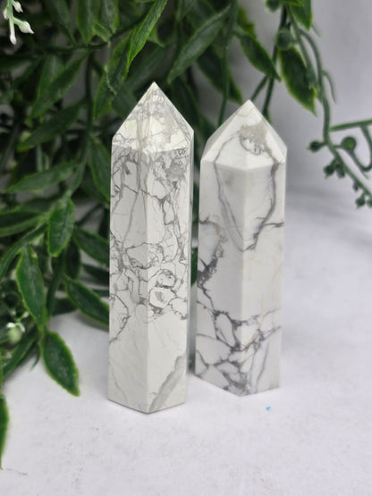Howlite Point Crystal Wellness