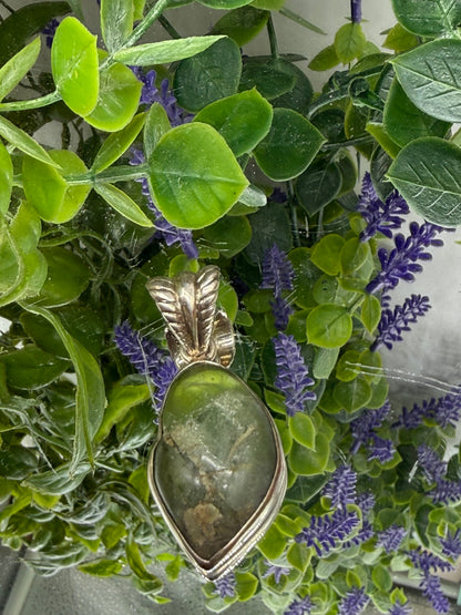 Natural Peridot Pendant — Renewal & Heart Energy, 30mmx29mm Crystal Wellness