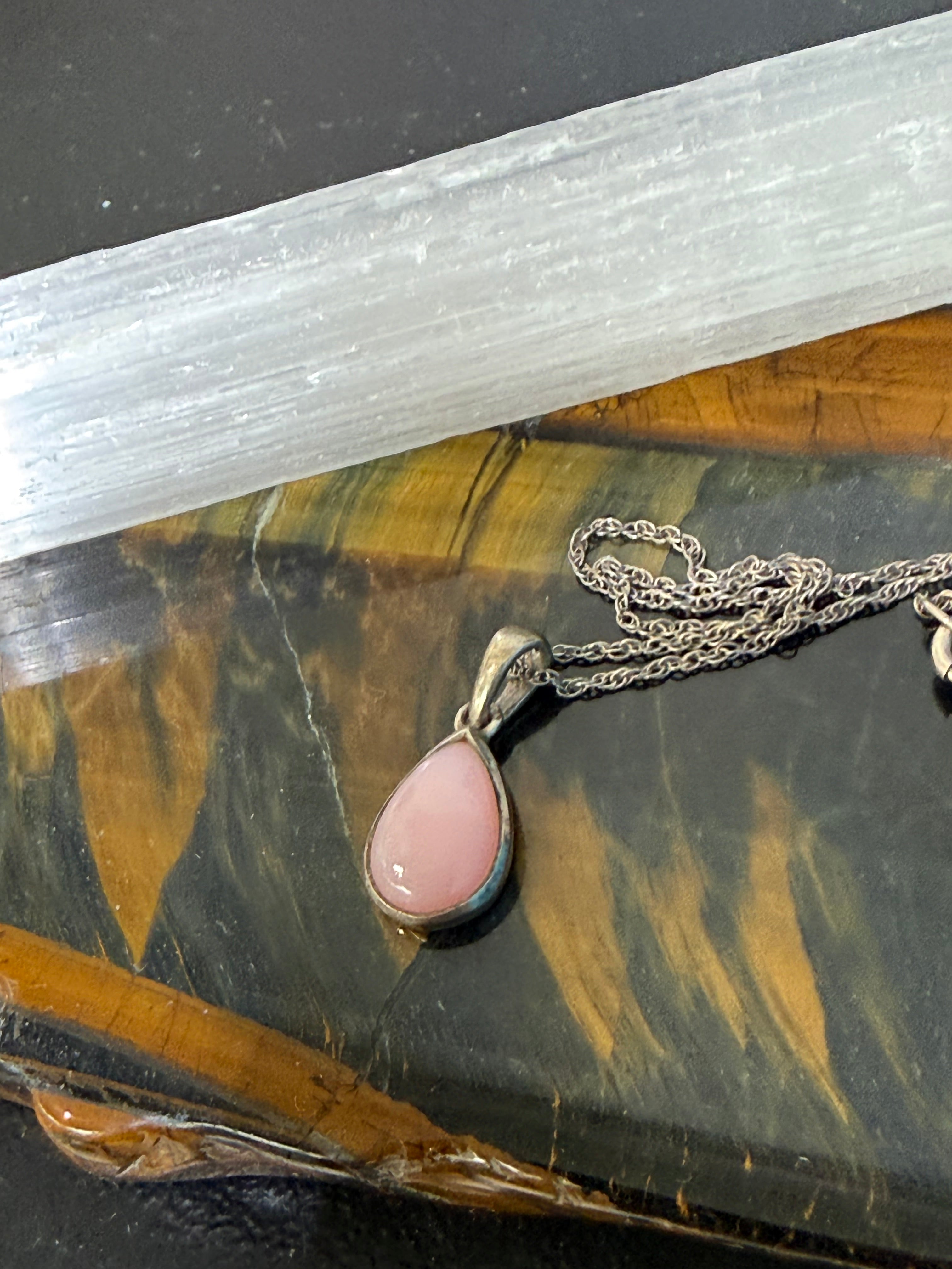Pink Peruvian Opal – Stone of Gentle Heart Healing, 13mmx8mm Crystal Wellness