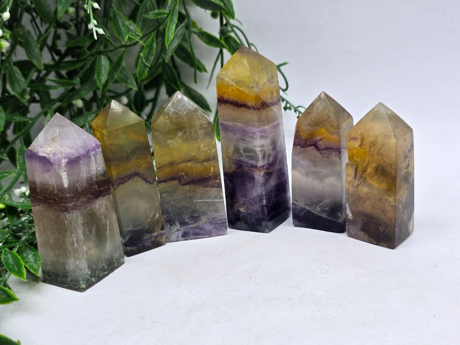Yellow Fluorite Point Crystal Wellness