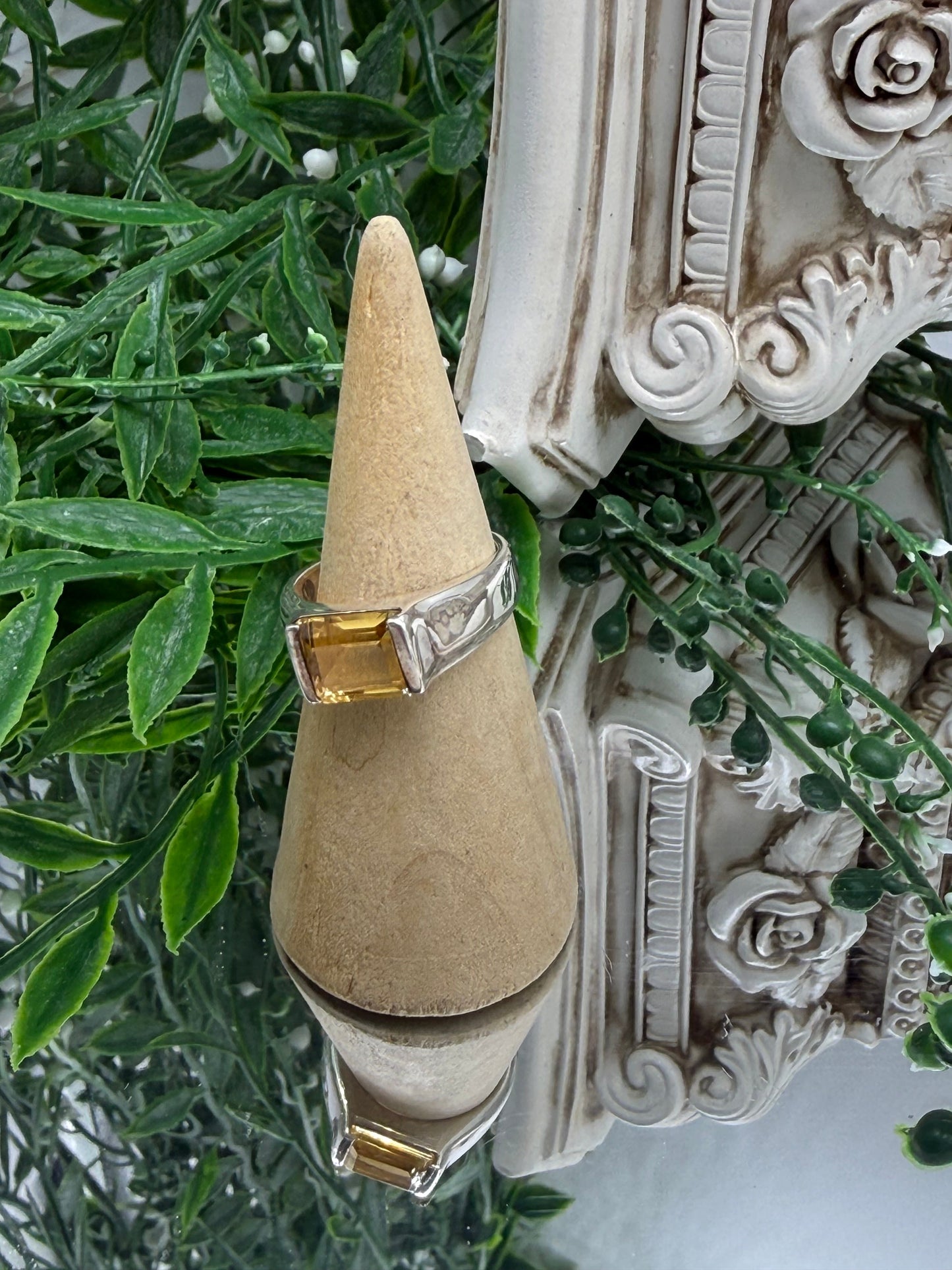 Citrine Sterling Silver Men’s Ring – Prosperity, Confidence & Personal Power Crystal Wellness