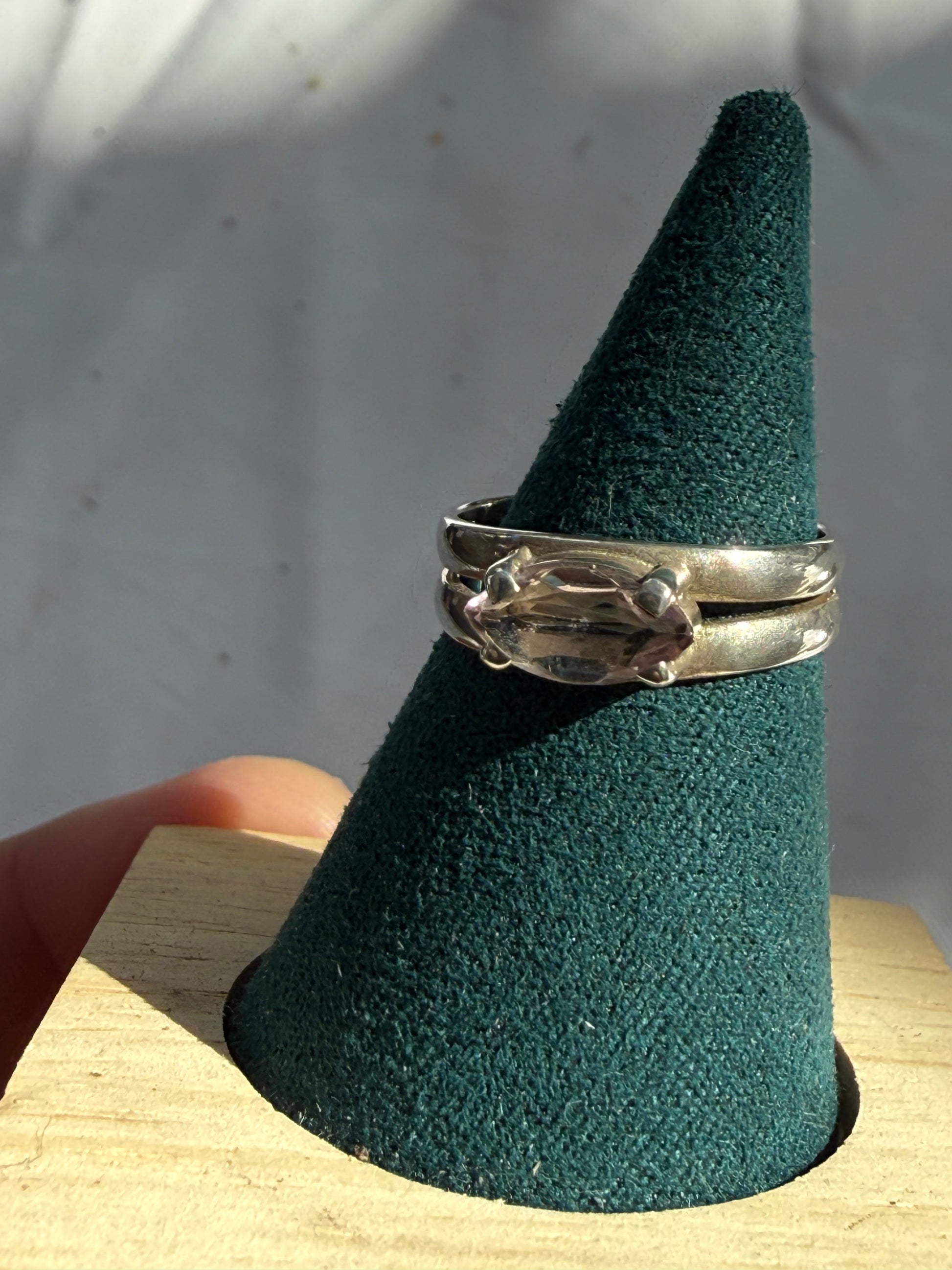 Amethyst Ring – Stone of Peace, Intuition & Spiritual Protection, size 6 Crystal Wellness
