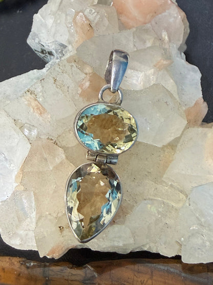 Yellow Topaz Pendant  40mmx17mm

Radiant Joy • Abundance • Confidence Crystal Wellness