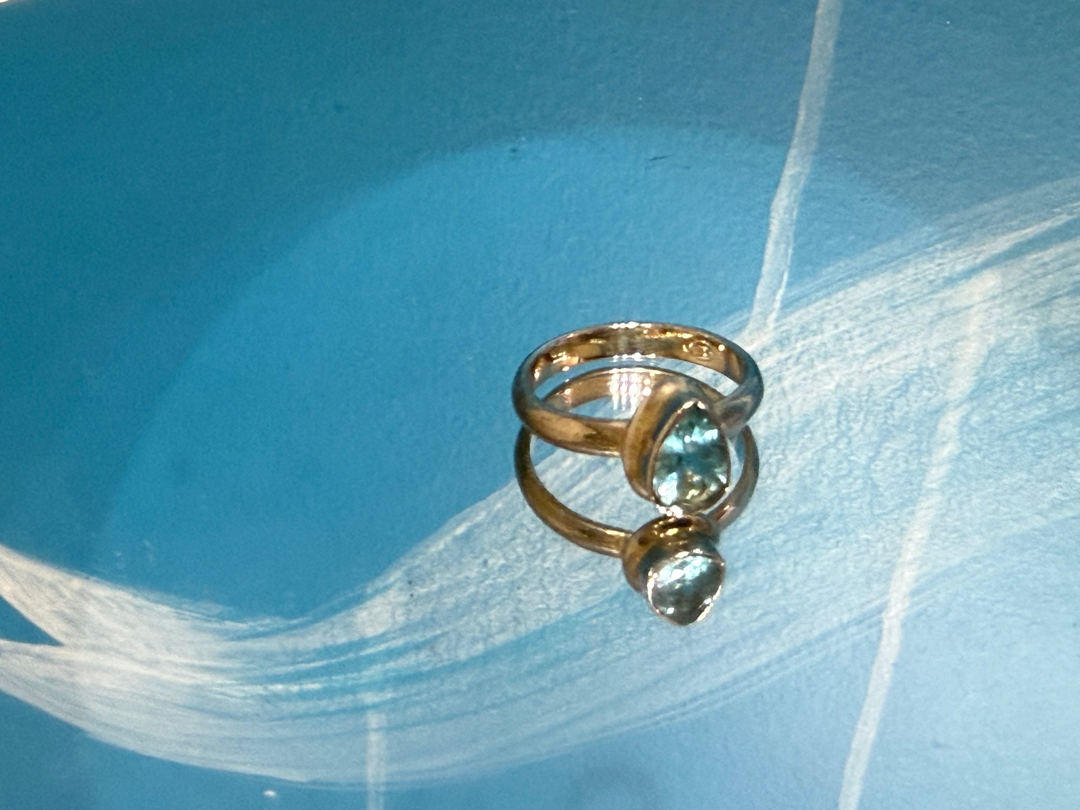 Neon Blue Apatite Ring, size 7.5  – Sterling Silver | Stone of Inspiration, Vision & Personal Growth Crystal Wellness