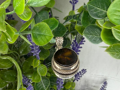 Golden Amber Pendant — Warmth, Protection & Ancient Light, 16mmx16mm Crystal Wellness