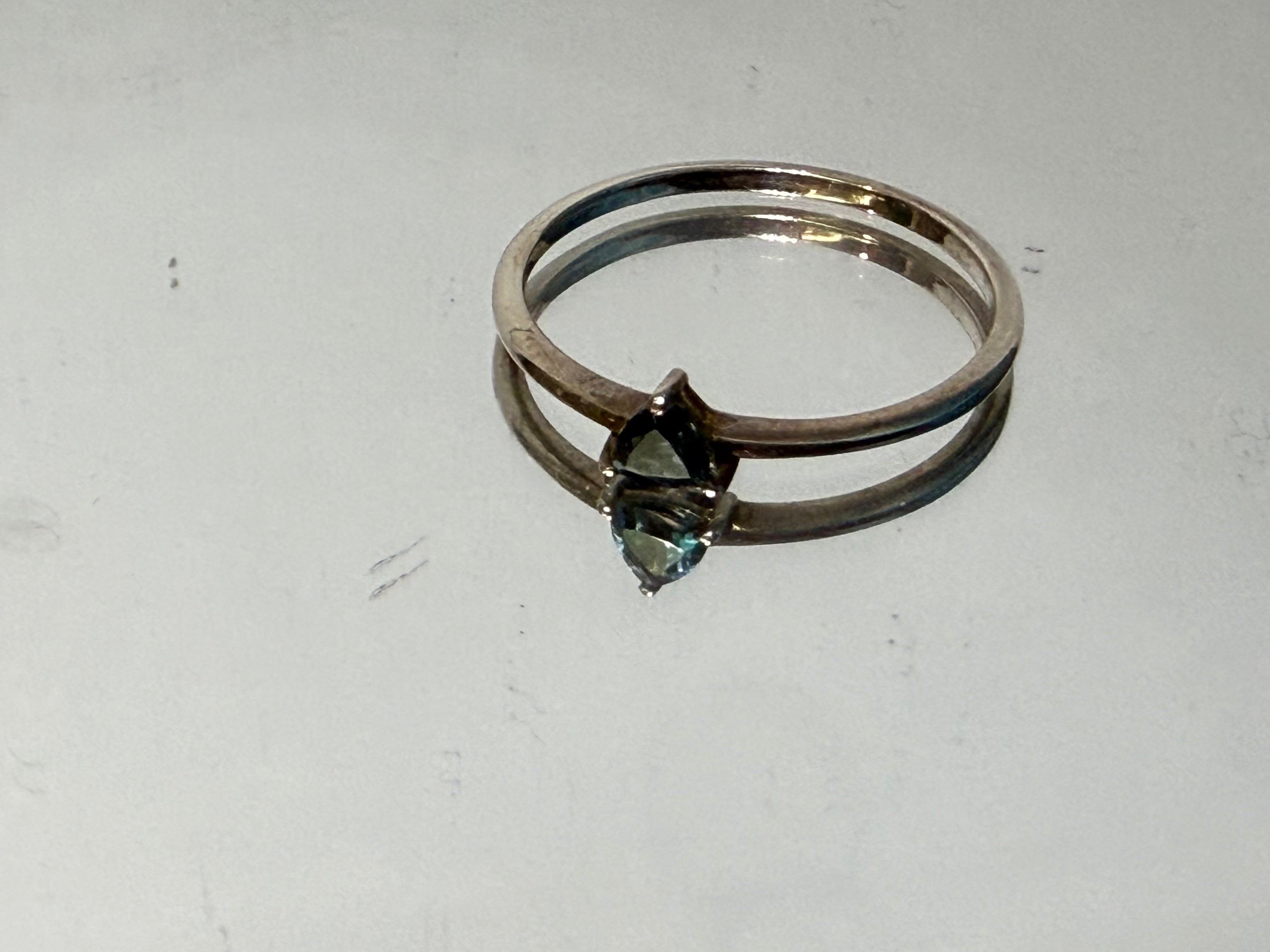 London Blue Topaz Ring, size 9  – Deep Ocean Blue Gemstone of Calm, Clarity & Inner Wisdom Crystal Wellness