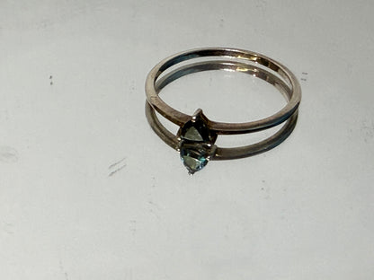 London Blue Topaz Ring, size 9  – Deep Ocean Blue Gemstone of Calm, Clarity & Inner Wisdom Crystal Wellness