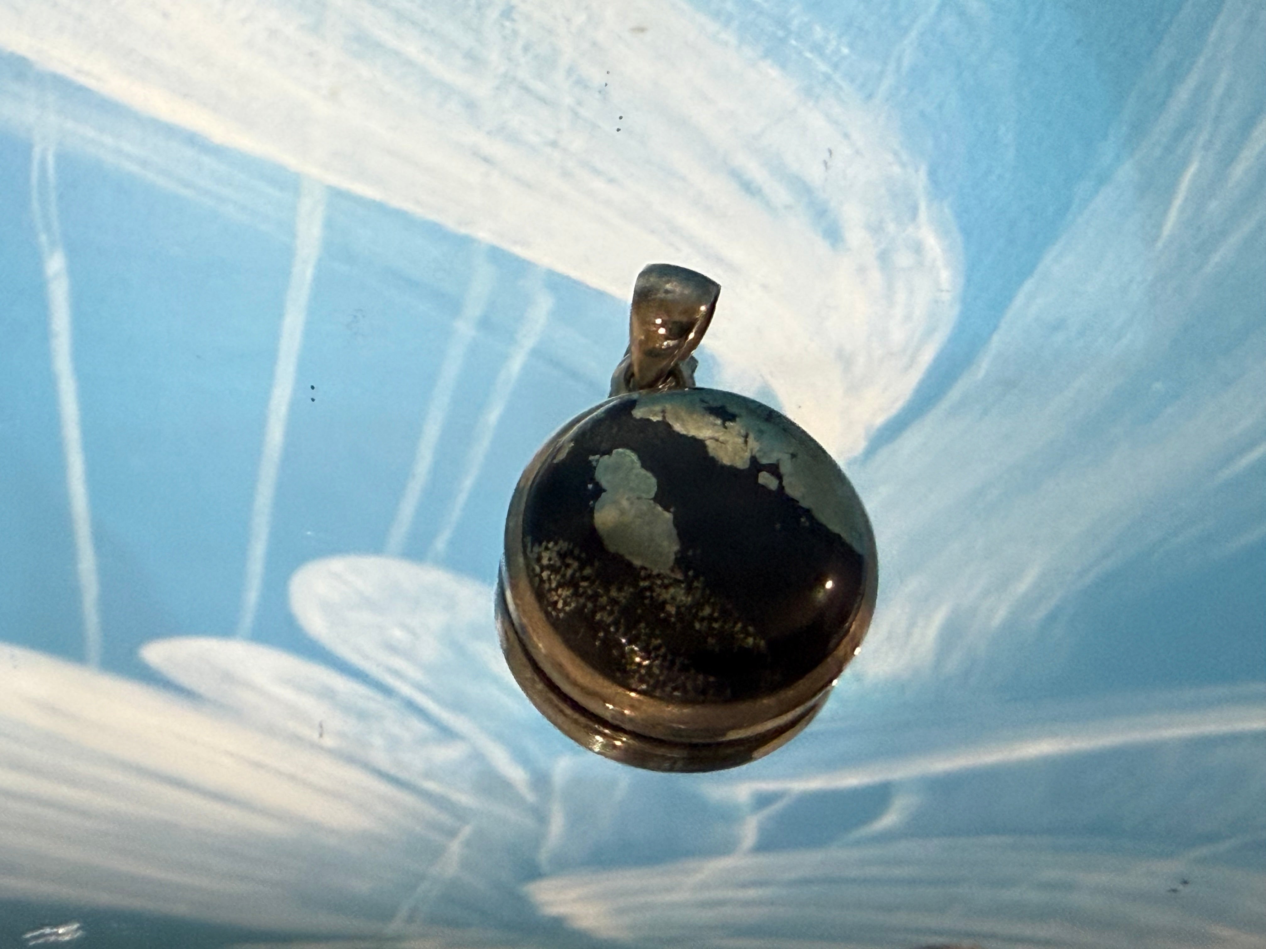 Magnetite Pyrite Pendant – Grounded Protection & Golden Manifestation, 24mmx24mm Crystal Wellness