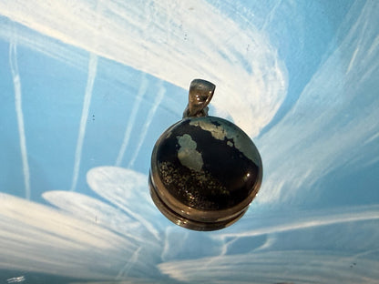 Magnetite Pyrite Pendant – Grounded Protection & Golden Manifestation, 24mmx24mm Crystal Wellness