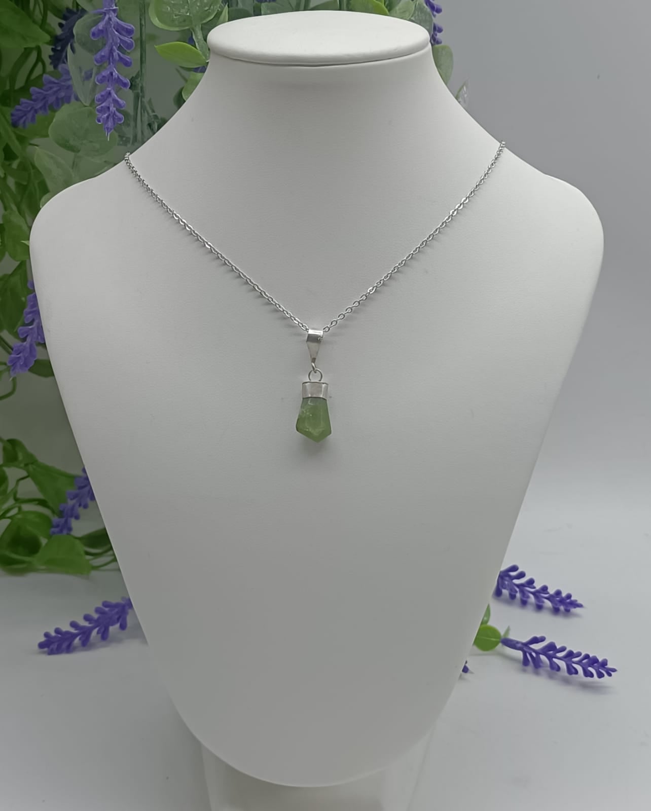 Peridot 925 Sterling Silver Pendant (Chain included)
