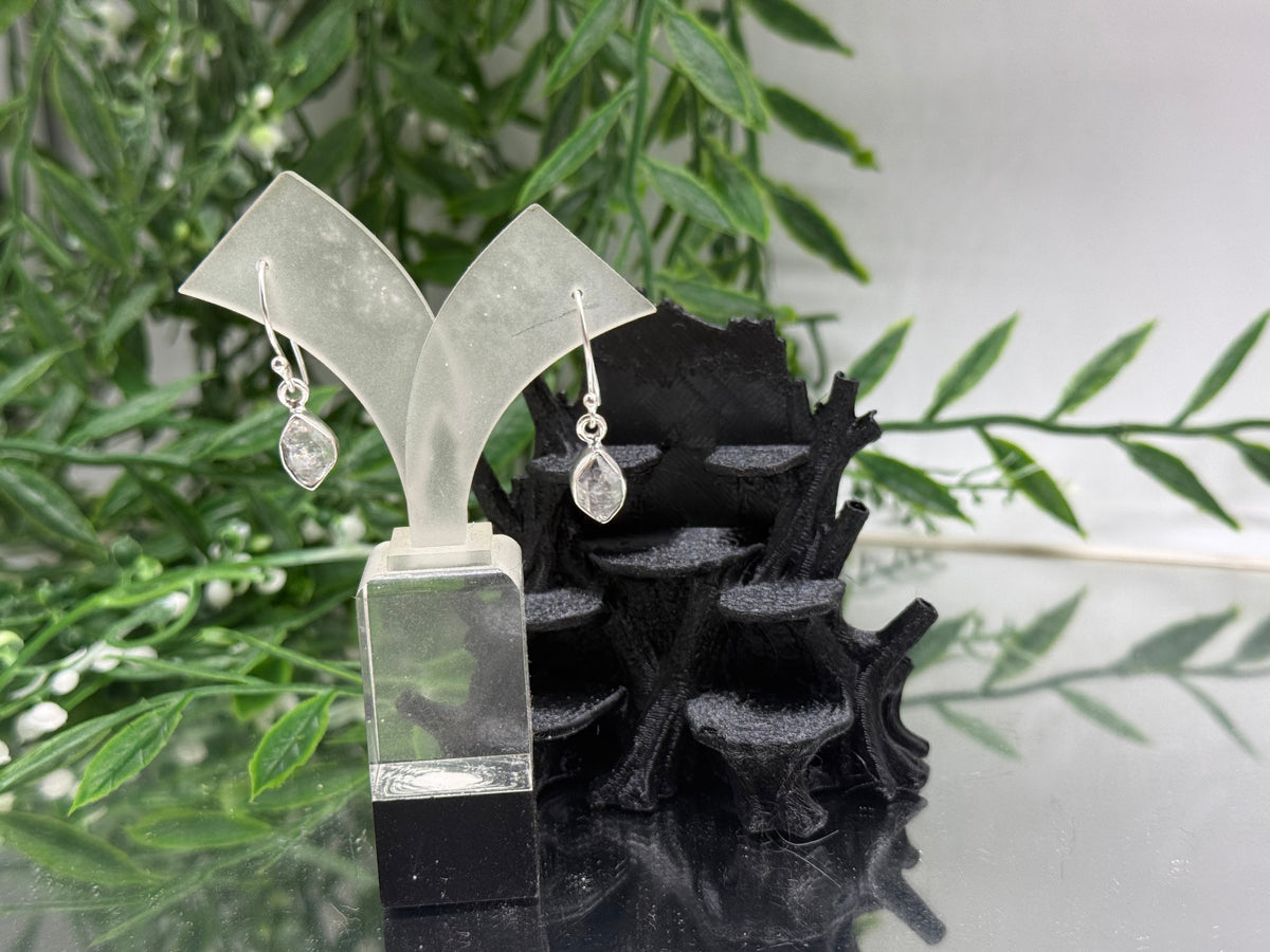 HERKIMER DIAMOND EARRINGS

“Stones of Spiritual Clarity, High Vibration & Divine Connection”, 10mmx7mm Crystal Wellness