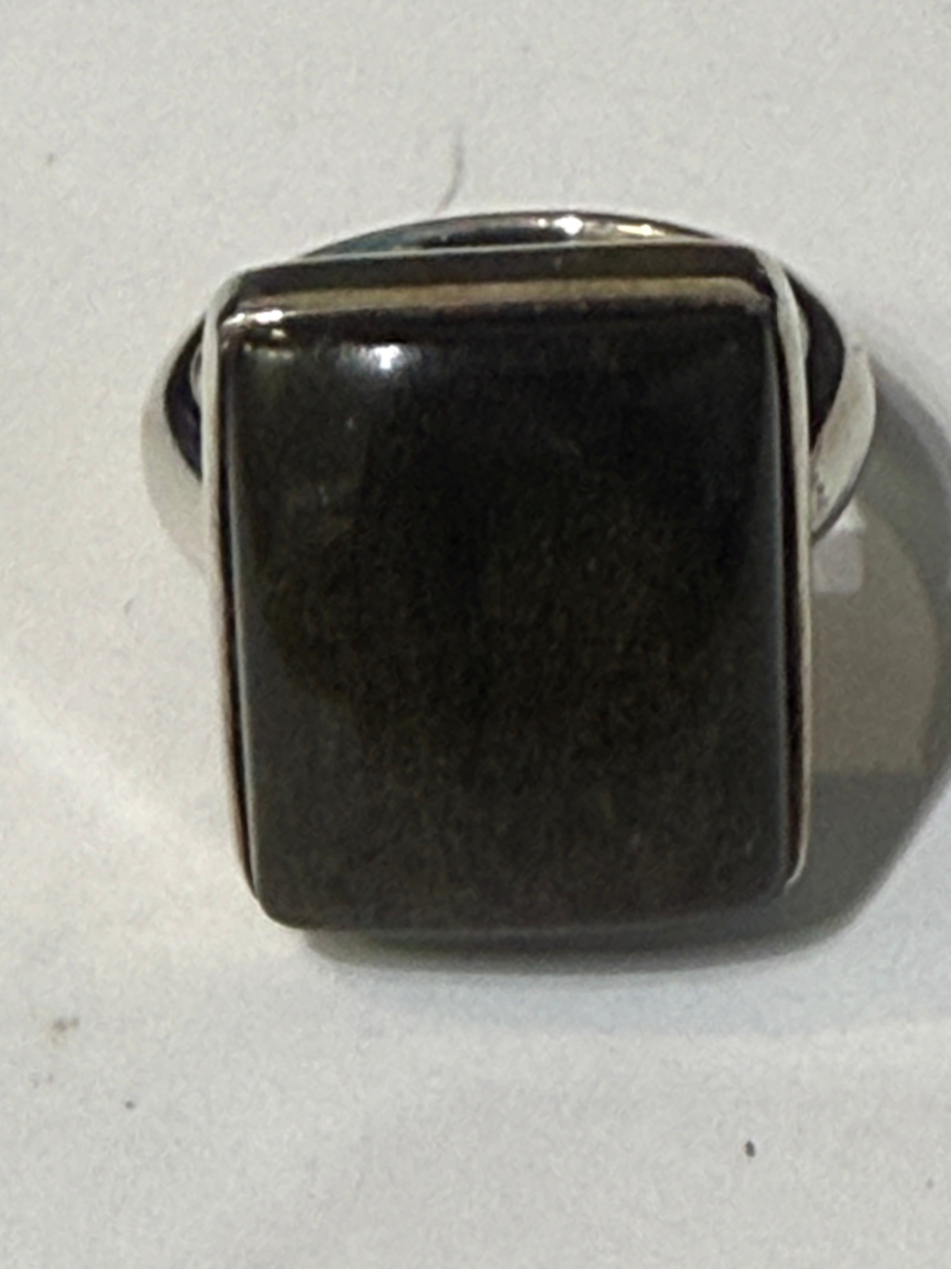 Golden Shield Goldsheen Obsidian Ring – Size 4 Crystal Wellness