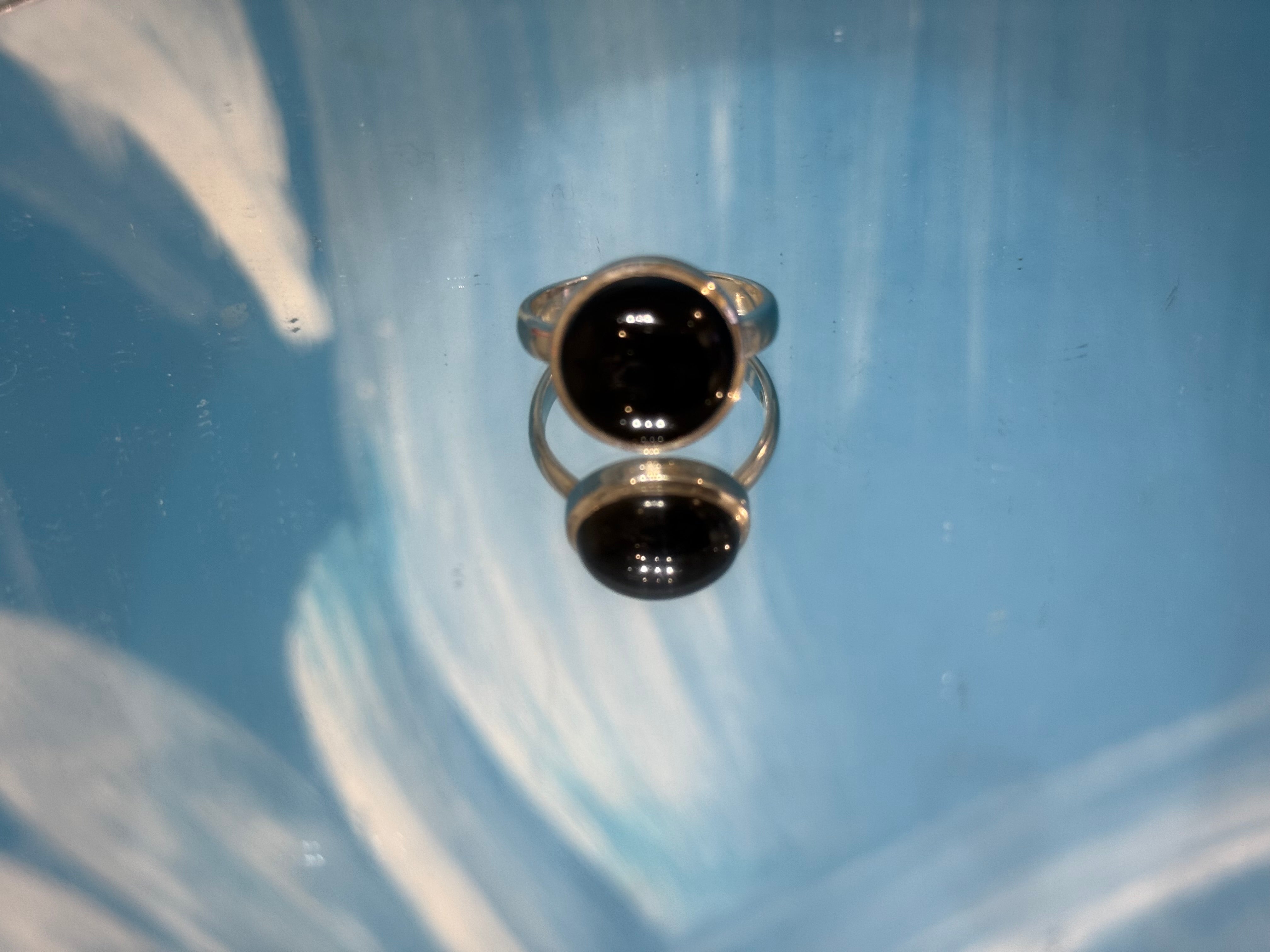Black Onyx Ring, size 10
The Stone of Strength, Protection & Inner Power Crystal Wellness