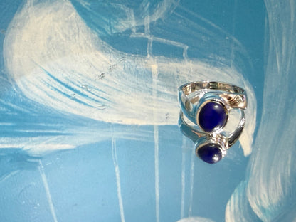 Lapis Lazuli Ring, size 6.5
Stone of Wisdom, Truth & Self-Expression Crystal Wellness