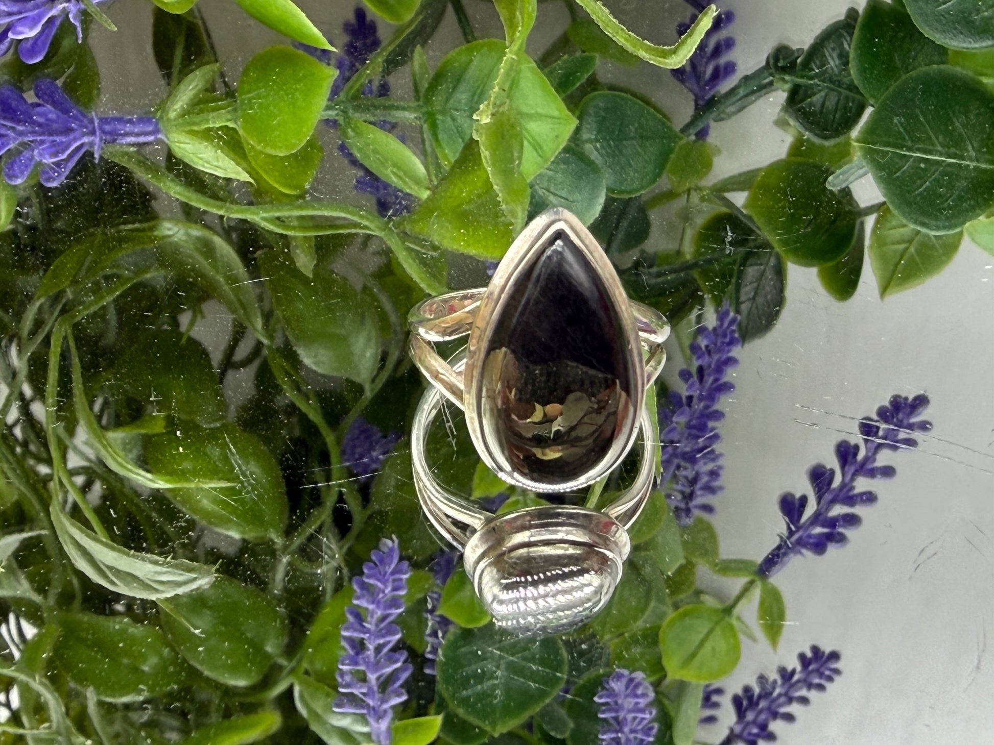Pyrite Magnetite Ring, size 9 – Shield of Strength & Manifestation Crystal Wellness
