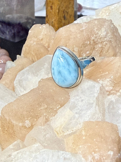 Larimar Ring, Size 5

Ocean Serenity • Divine Feminine • Inner Peace Crystal Wellness