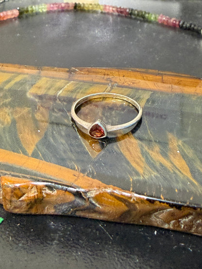 Garnet Silver Ring — Stone of Passion & Vitality, size 7

A captivating symbol of strength, passion and grounded confidence. Crystal Wellness