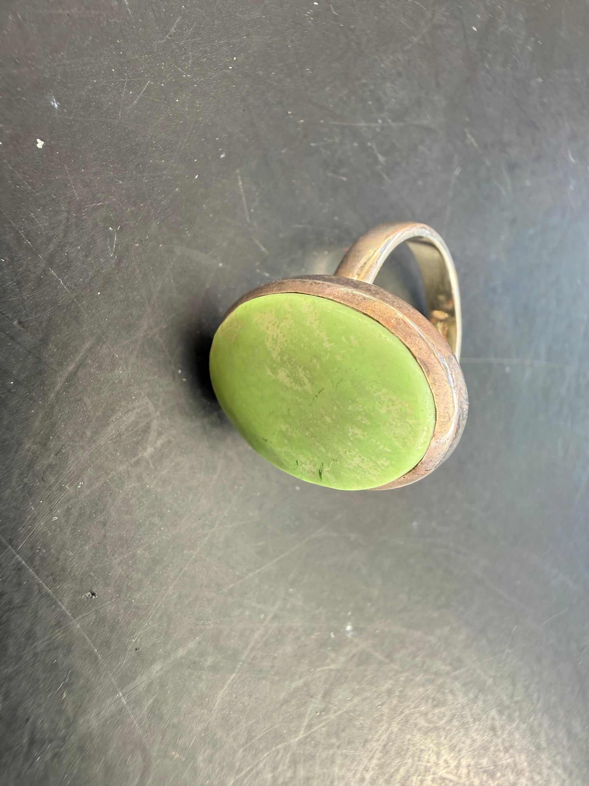 Lemon Chrysoprase Ring, size 8 adjustable – Joy • Hope • New Beginnings Crystal Wellness