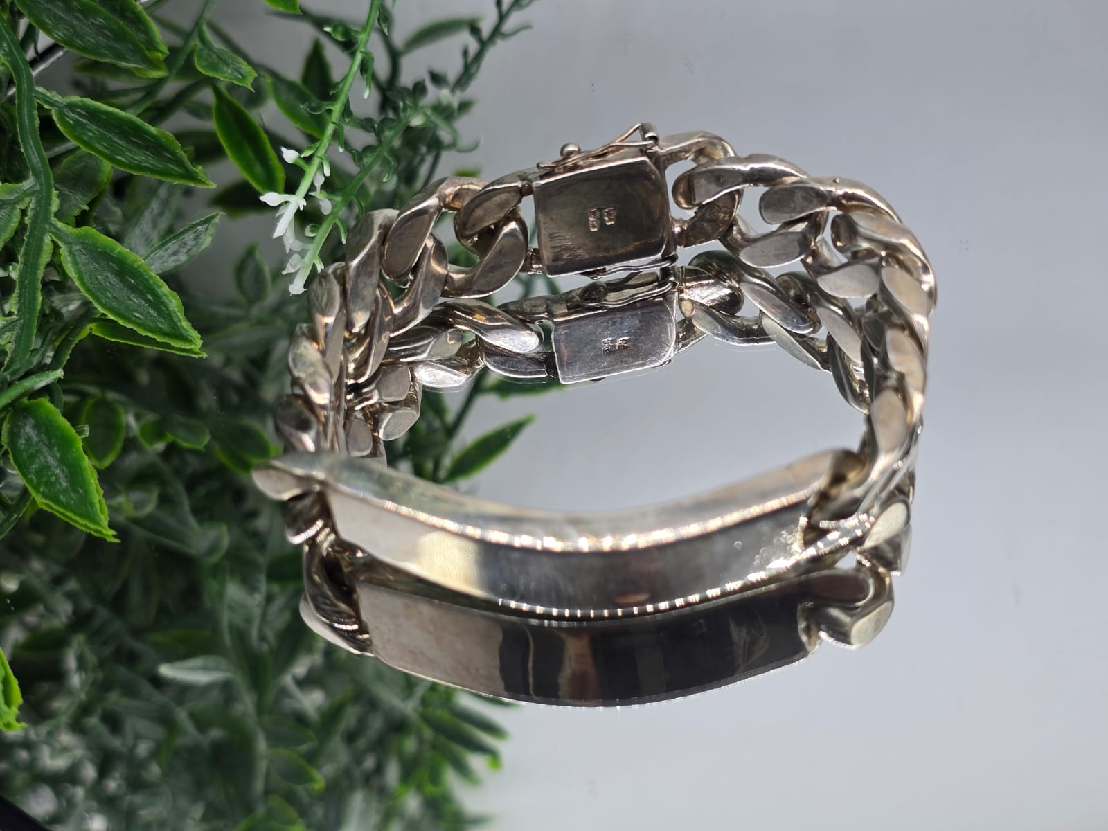 925 Sterling Silver Chain Bracelet Crystal Wellness