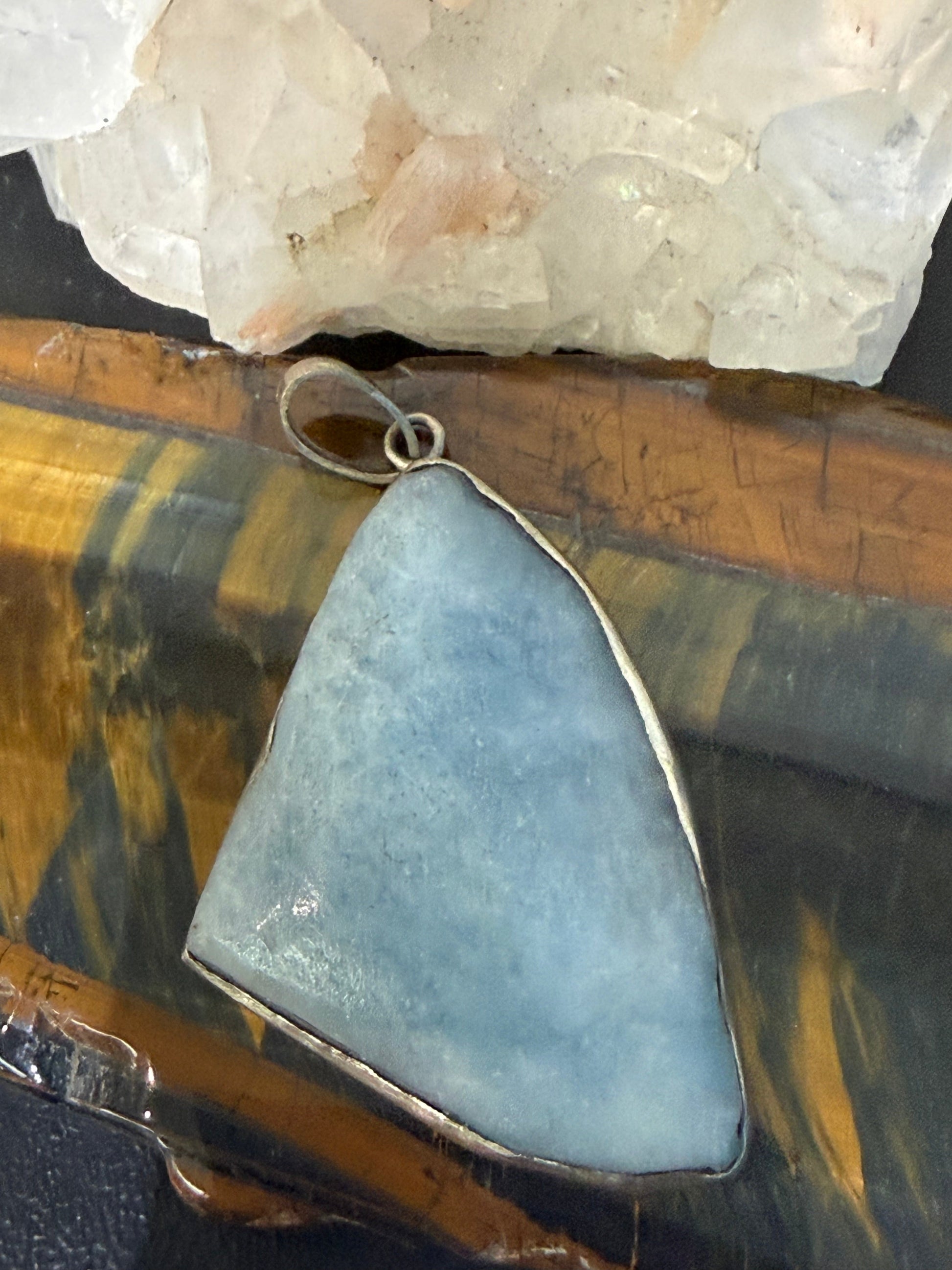 Aquamarine Pendant, 49mmx30mm Crystal Wellness