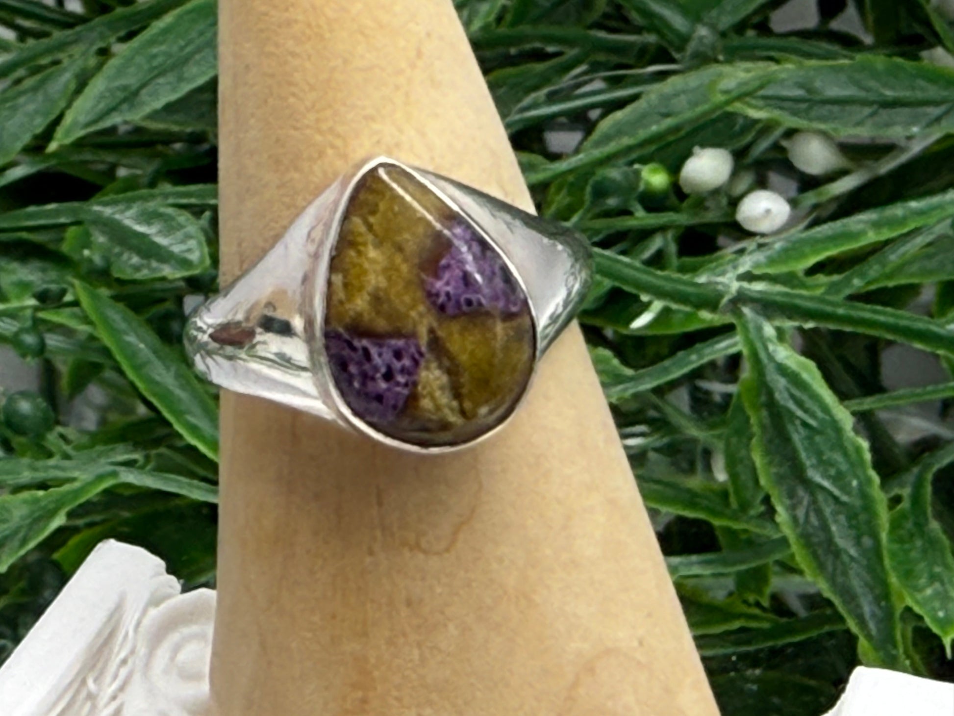 Atlantisite Serenity Ring, size 9 Crystal Wellness
