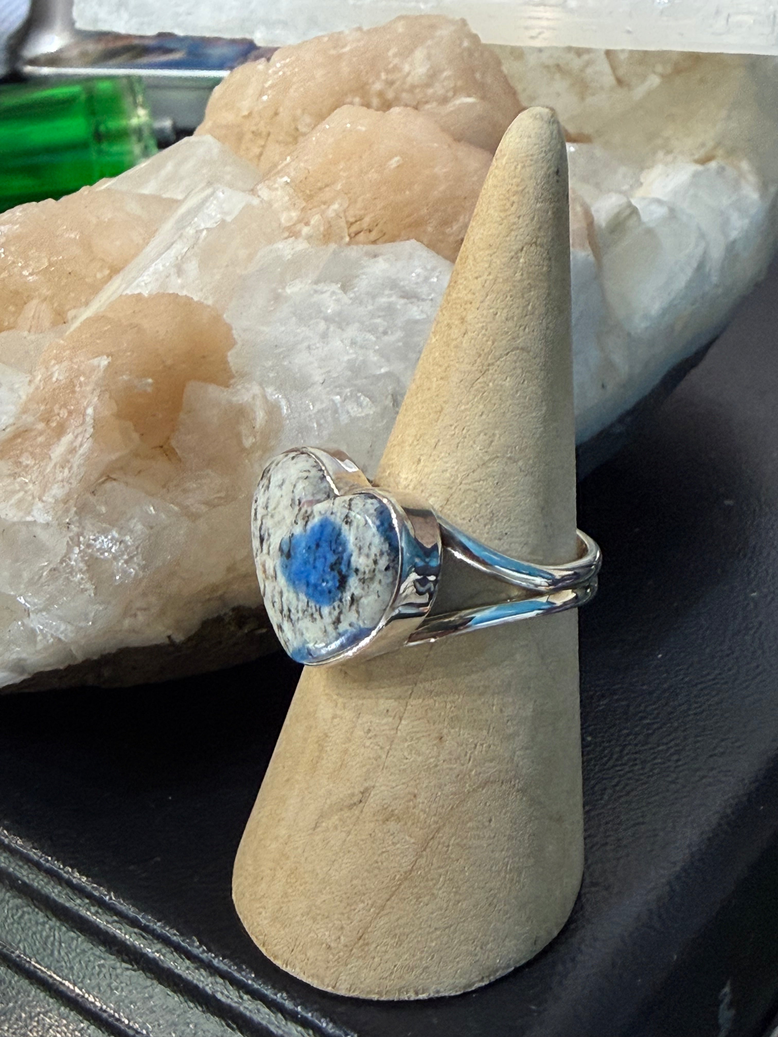 K2 Jasper Ring, size 9 – Intuition, Clarity & Higher Consciousness Crystal Wellness