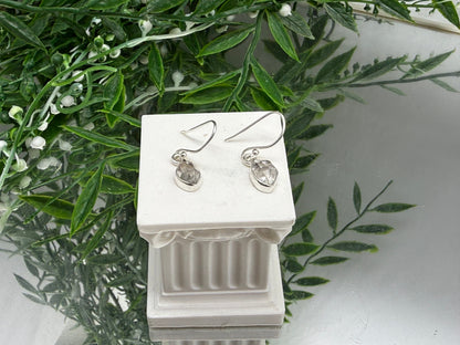 HERKIMER DIAMOND EARRINGS

“Stones of Spiritual Clarity, High Vibration & Divine Connection”, 10mmx7mm Crystal Wellness