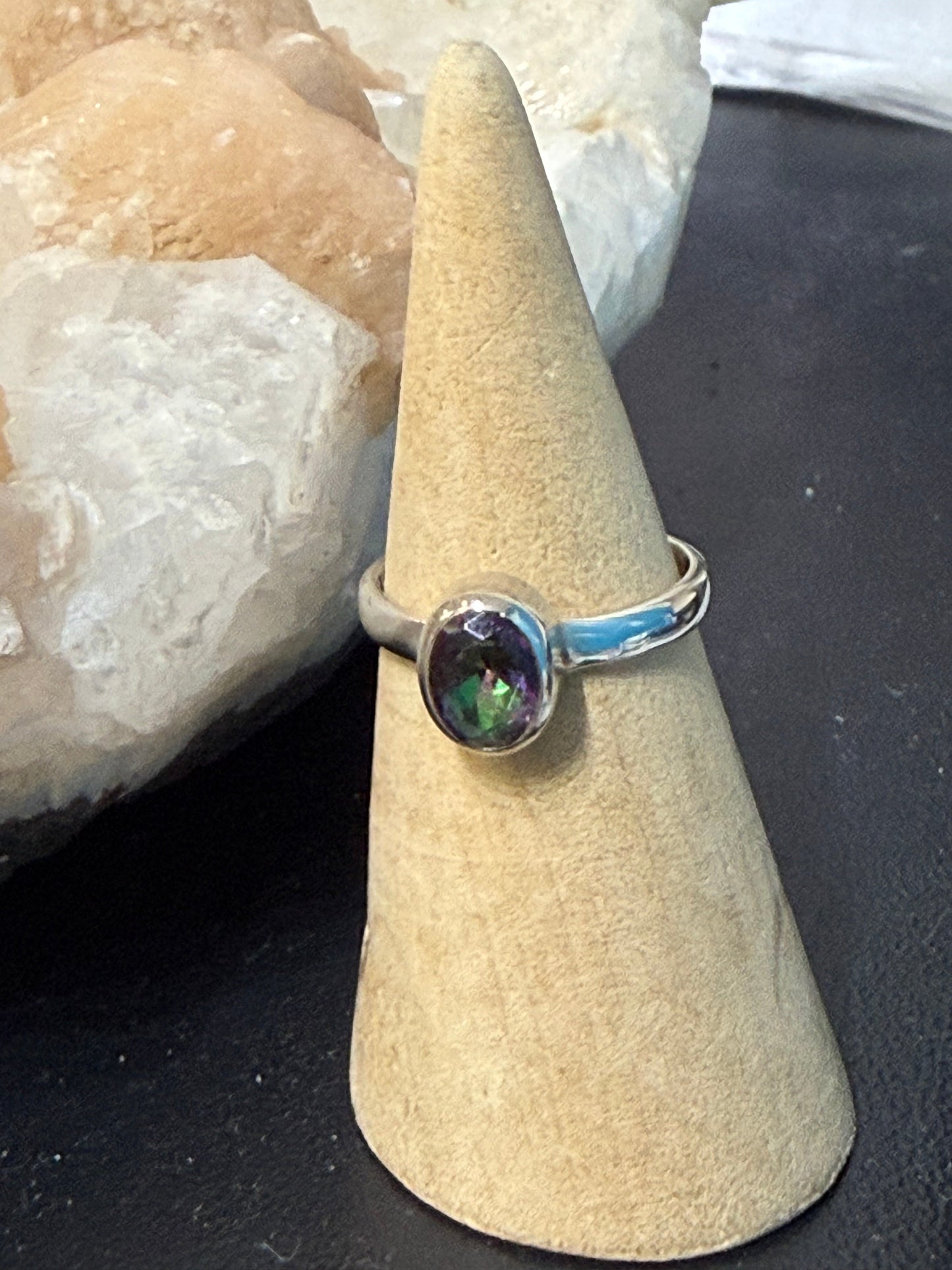 Mystic Topaz Ring, size 6

Radiant Transformation • Joyful Energy • Infinite Possibilities Crystal Wellness