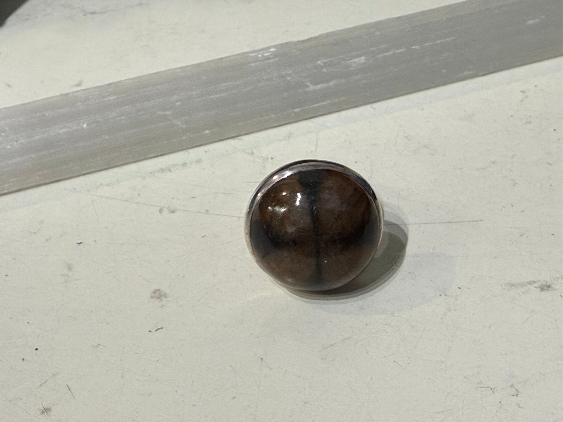 Chiastolite Ring
The Stone of Protection & Sacred Alignment, size 7 Crystal Wellness