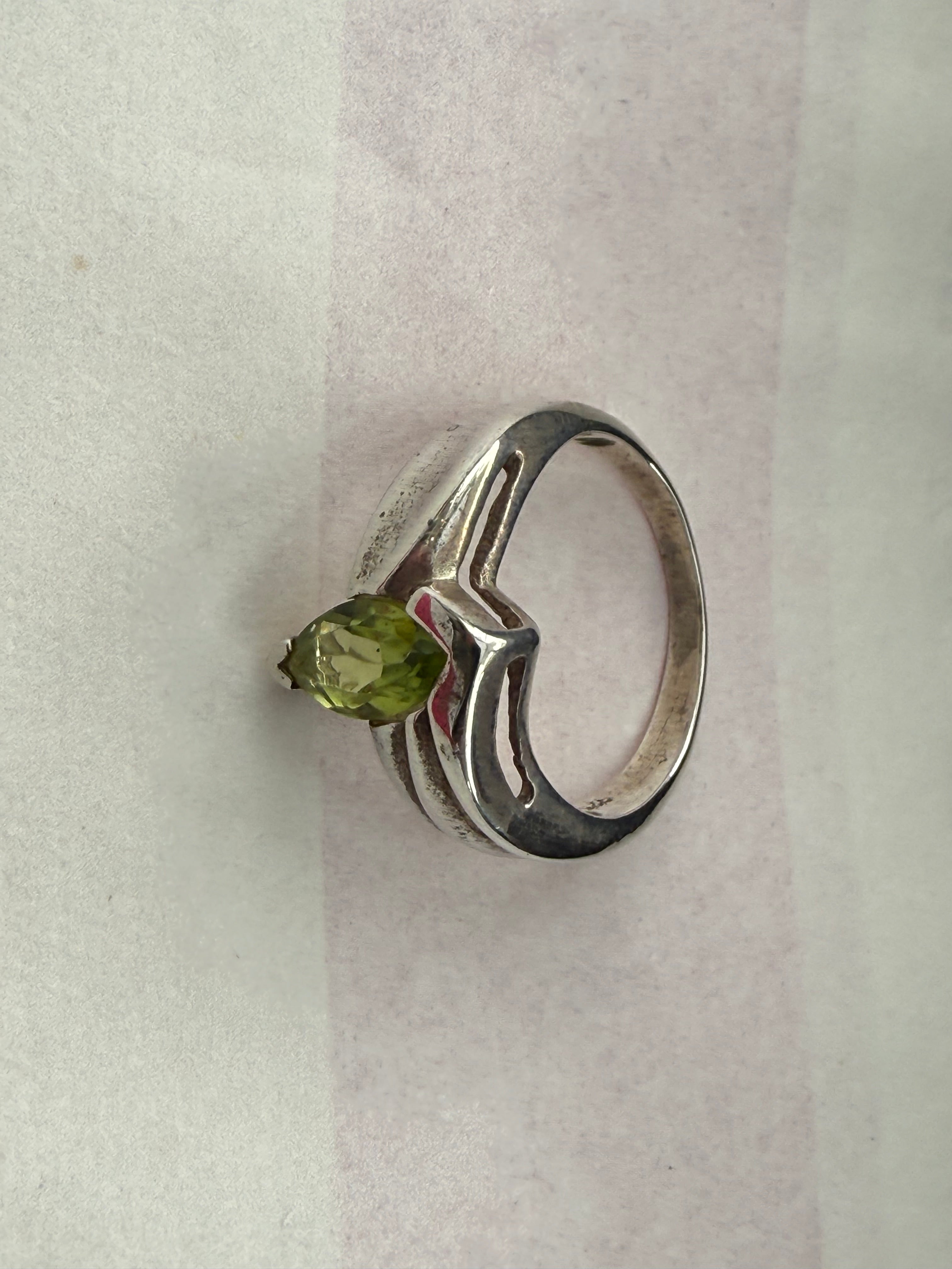 Peridot Ring – Sterling Silver | Abundance, Joy & Heart Renewal, size 7