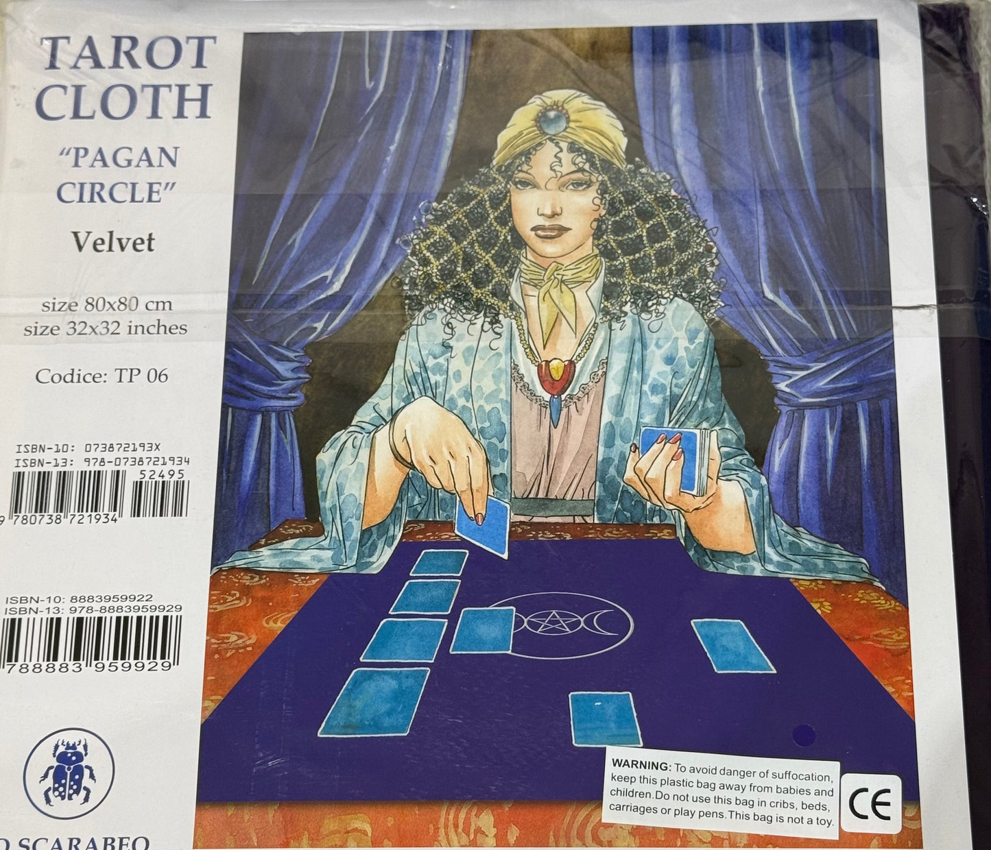 Tarot Cloth “pagan circle” Crystal Wellness