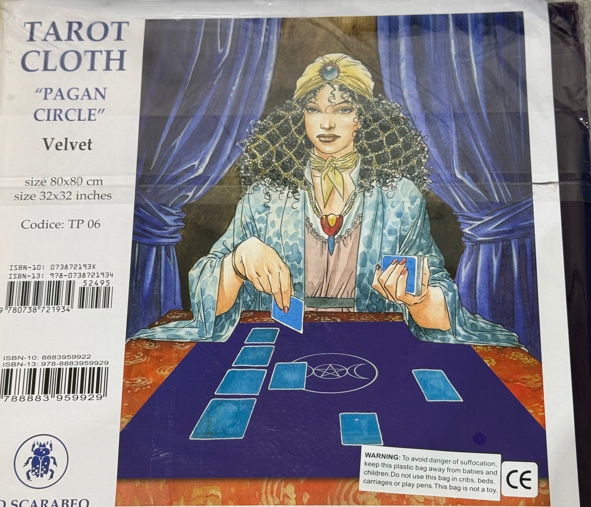 Tarot Cloth “pagan circle” Crystal Wellness