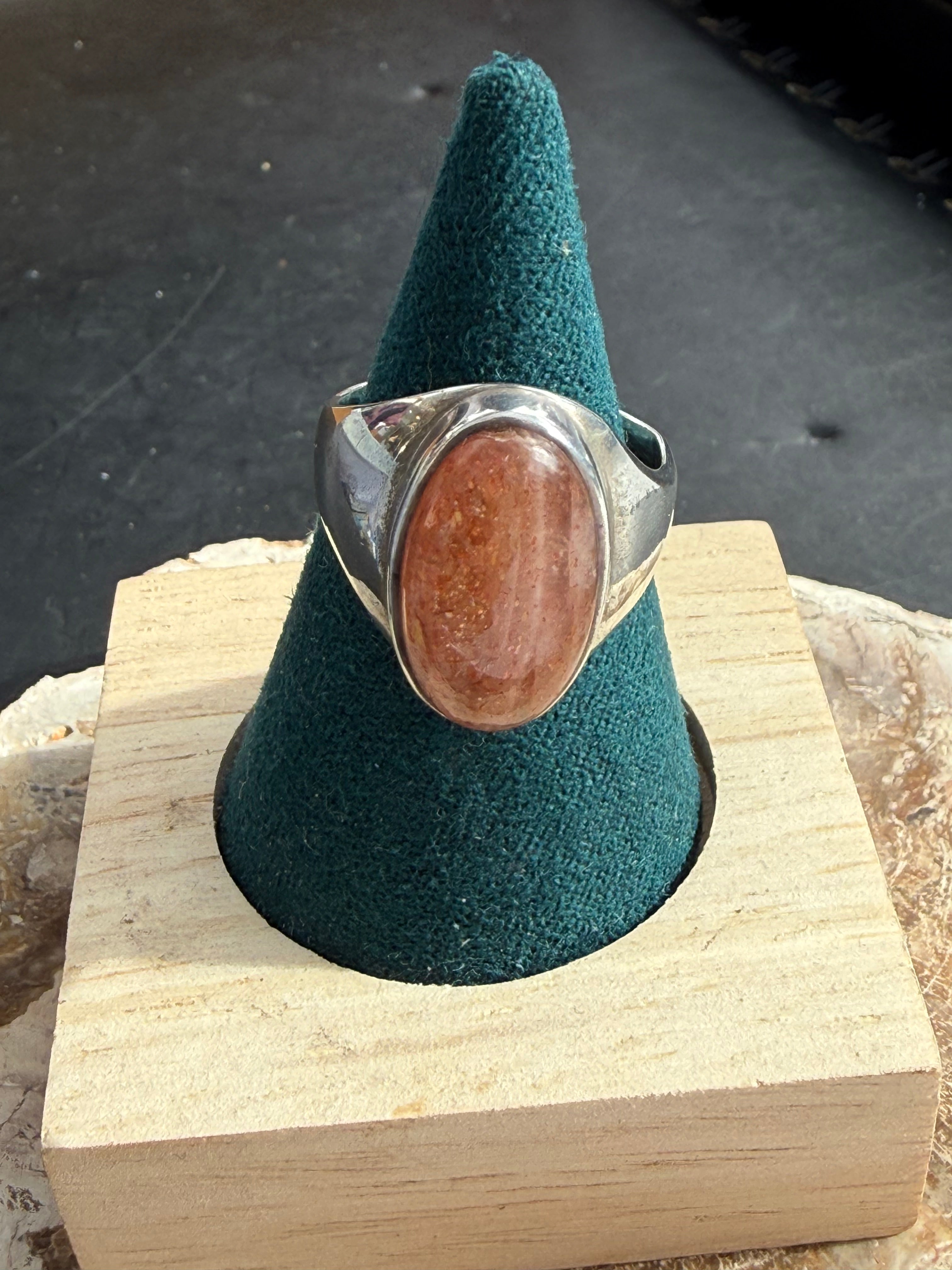 Sunstone Ring, size 7.5– Joy, Vitality & Radiant Confidence Crystal Wellness