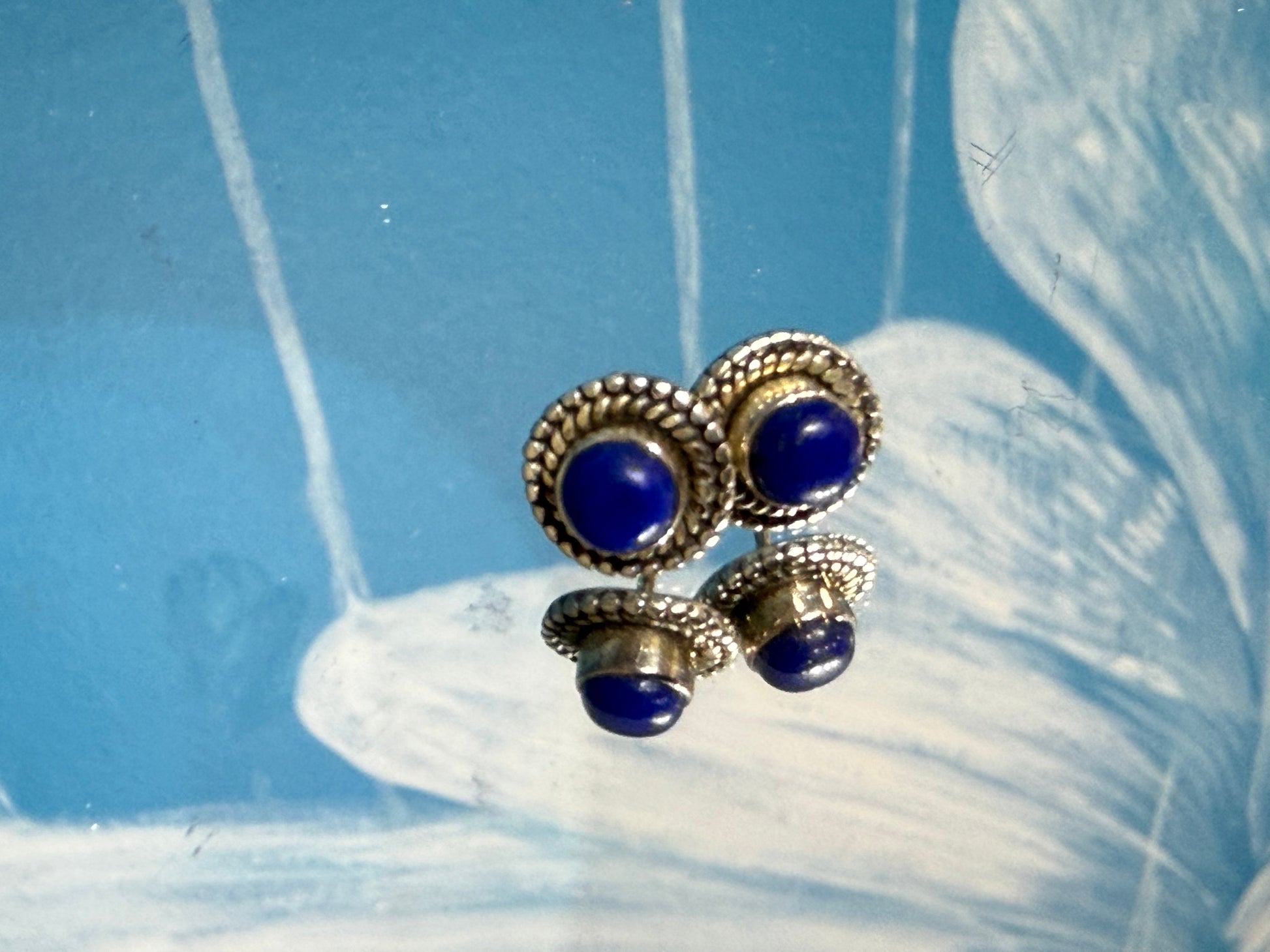 Lapis Lazuli Stud Earrings – Wisdom & Truth, 12mmx12mm Crystal Wellness