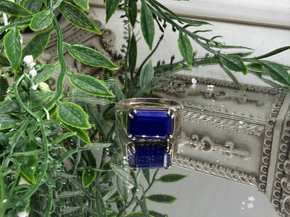 Wisdom of the Ancients – Lapis Lazuli Sterling Silver Ring Crystal Wellness