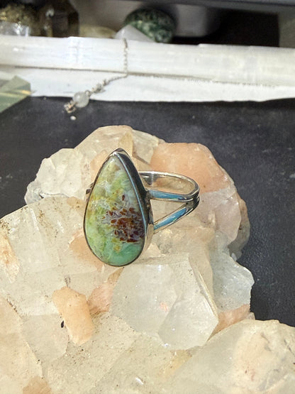 💚 Variscite Ring — “Heart of Renewal”, size 10 Crystal Wellness