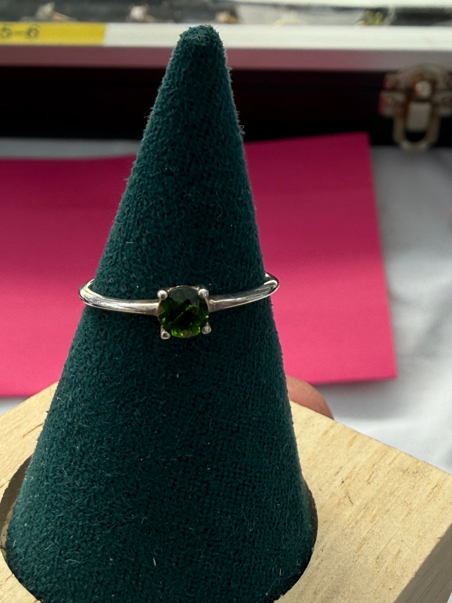 Diopside Ring – Heart Healing, Growth & Compassion, size 6 Crystal Wellness