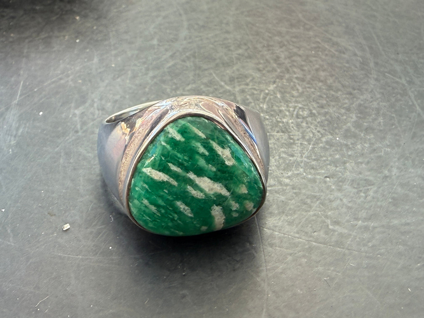 Amazonite Ring — Stone of Truth & Harmony, size 9 Crystal Wellness