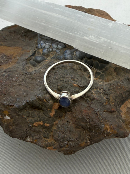 💙 Sapphire Ring — Wisdom, Truth & Inner Strength, size 7 Crystal Wellness