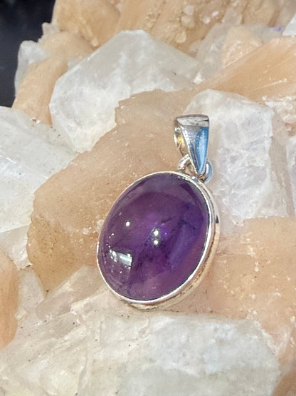 Amethyst Amethyst Pendant – Calm of the Violet Light, 22mmx16mm Crystal Wellness