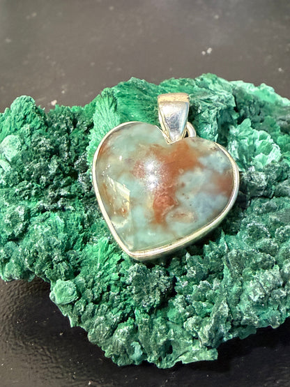 Heart of Courage Bloodstone Pendant Crystal Wellness