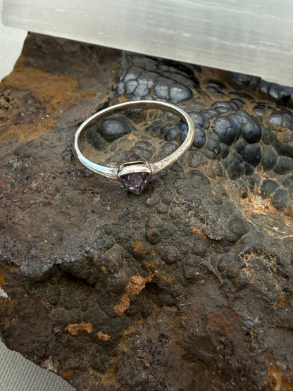 💜 Violet Ring — Spiritual Wisdom & Transformation, size 7 Crystal Wellness