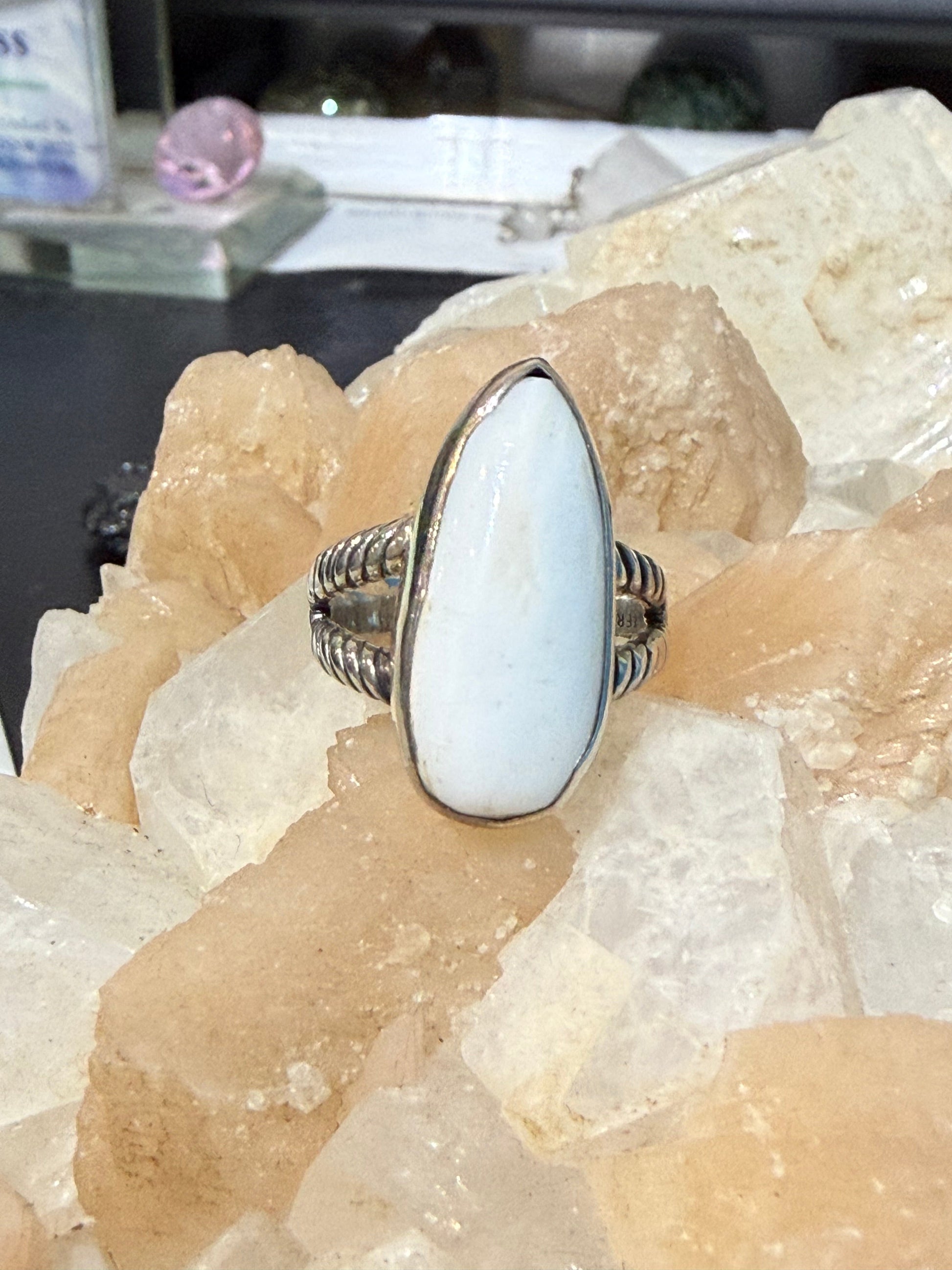 Scolecite Ring – Size 6 Crystal Wellness