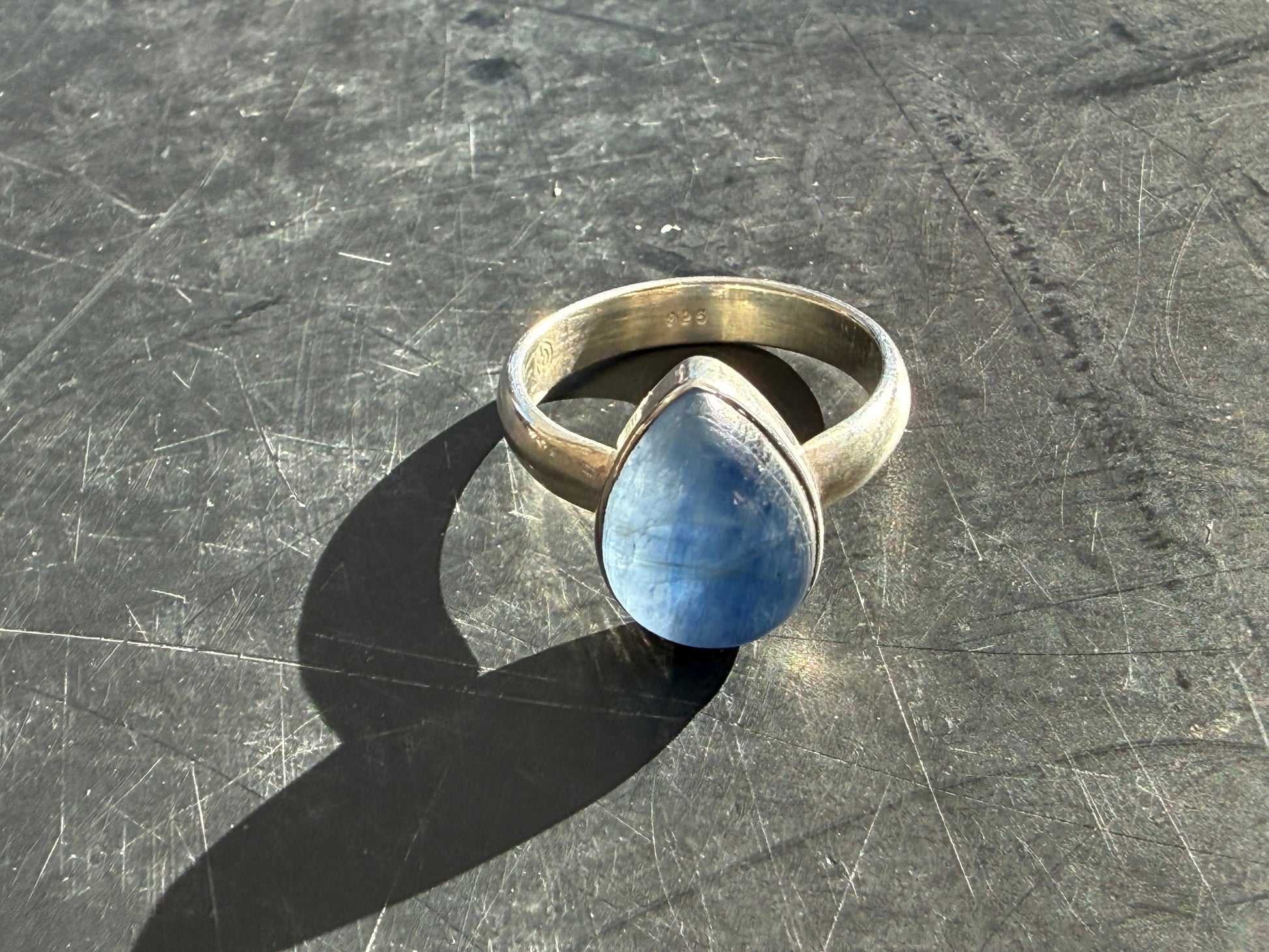Blue Kyanite Ring, size 8.5 – Clarity • Alignment • Truth Crystal Wellness
