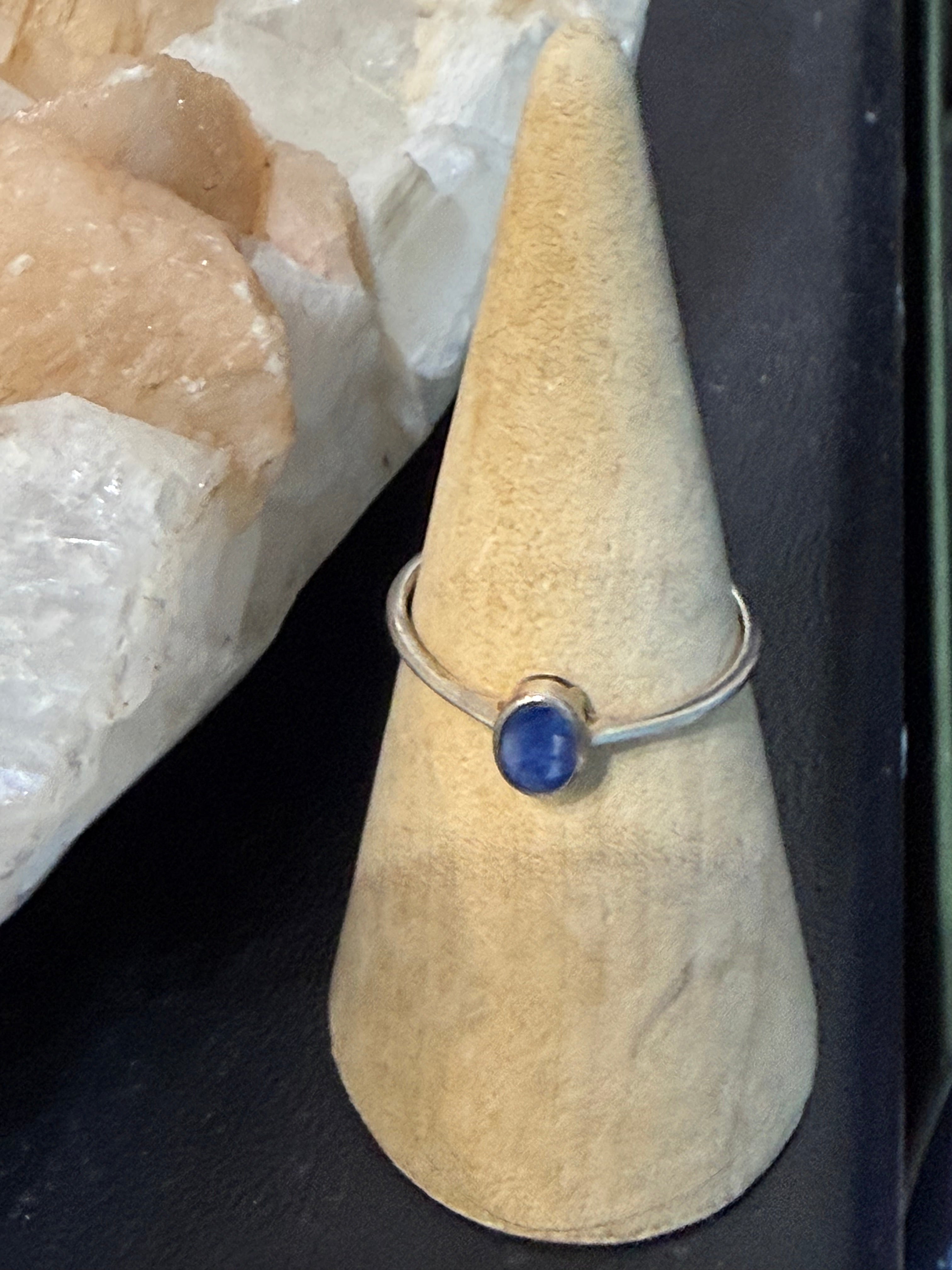 Blue Kyanite Ring, size 9  — A Stone of Serenity, Alignment & Divine Expression Crystal Wellness