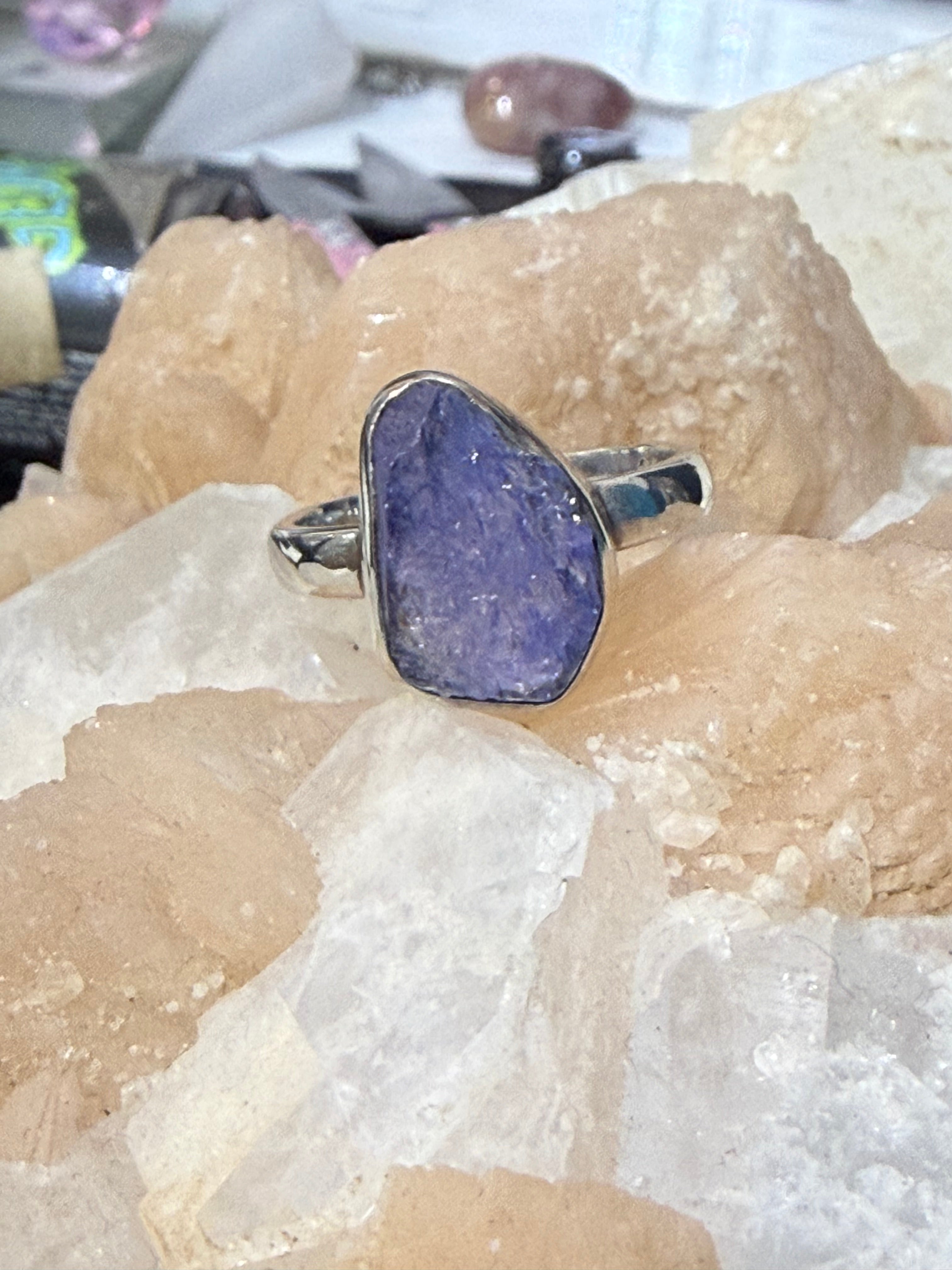 Tanzanite Ring – Intuition & Transformation, size 6.75 Crystal Wellness